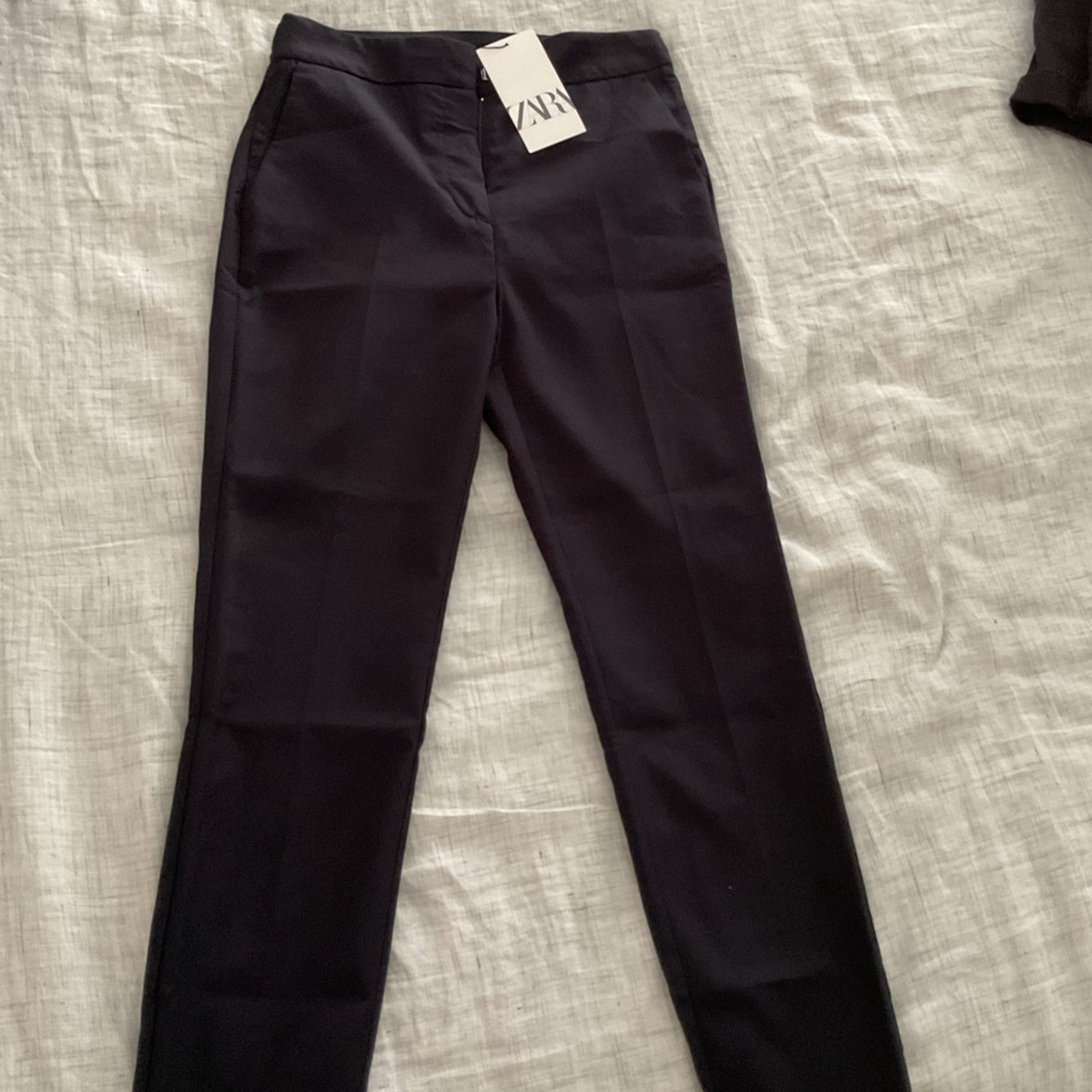 Zara Elegant Black Ankle Trousers